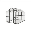 Serre de Jardin 7,53m² Aptasia III en Aluminium Gris - KGT