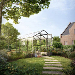 Serre de Jardin 10m² Aptasia IV en Aluminium Gris - KGT