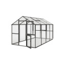 Serre de Jardin 10m² Aptasia IV en Aluminium Gris - KGT