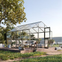 Serre de Jardin 12,74m² Ortasia IV en Aluminium Gris - KGT