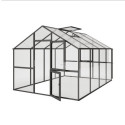 Serre de Jardin 12,74m² Ortasia IV en Aluminium Gris - KGT
