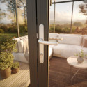 Serre de Jardin 9m² Aluminium Gris & Verre Trempé 4mm - KGT PaviLux