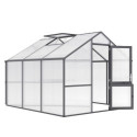 Serre de Jardin 9,59m² Alu anthracite & Polycarbonate 16mm Nelke III - KGT