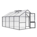 Serre de Jardin 12,74m² Alu Gris & Polycarbonate 16mm Nelke IV - KGT