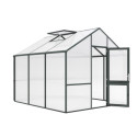 Serre de Jardin 9,59m² Aluminium vert & Polycarbonate 16mm - Dahlie III KGT