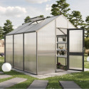 Serre de Jardin 9,59m² Alu anthracite & Polycarbonate 16mm - Dahlie III KGT