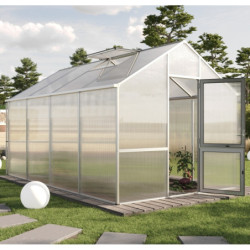Serre de Jardin 12,74m² Dahlie IV en Aluminium Gris - KGT
