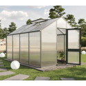 Serre de Jardin 12,74m² Aluminium vert & Polycarbonate 16mm - Dahlie IV KGT