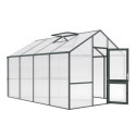 Serre de Jardin 12,74m² Aluminium vert & Polycarbonate 16mm - Dahlie IV KGT