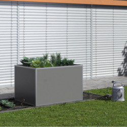 Potager Surélevé en Aluminium Gris 130cm - KGT | Jardinage Urbain