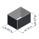 Potager Surélevé en Aluminium Gris 130cm - KGT | Jardinage Urbain