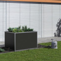 Lit surélevé 130 - aluminium - gris anthracite - 121x91cm - KGT