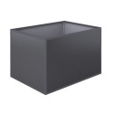 Lit surélevé 130 - aluminium - gris anthracite - 121x91cm - KGT