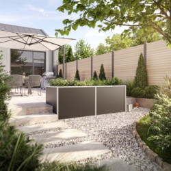 Potager Surélevé en Aluminium Gris 210 - KGT | Jardinage Urbain
