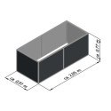 Potager Surélevé en Aluminium Gris 210 - KGT | Jardinage Urbain