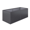 Lit surélevé 210 - aluminium - gris anthracite - 205x91cm - KGT