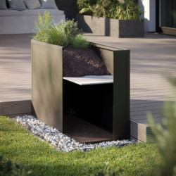 Étagère intermédiaire pour lit surélevé 121x45cm - aluminium - KGT