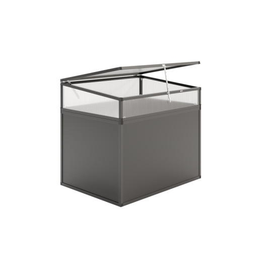 Rehausse en alu anthracite et PC 6mm pour lit surélevé 121x91cm - KGT