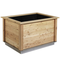 Potager surélevé Woody 130 en bois massif - KGT Jardinage