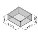 Mini-serre Aluminium & Polycarbonate 6mm 103x91cm - KGT