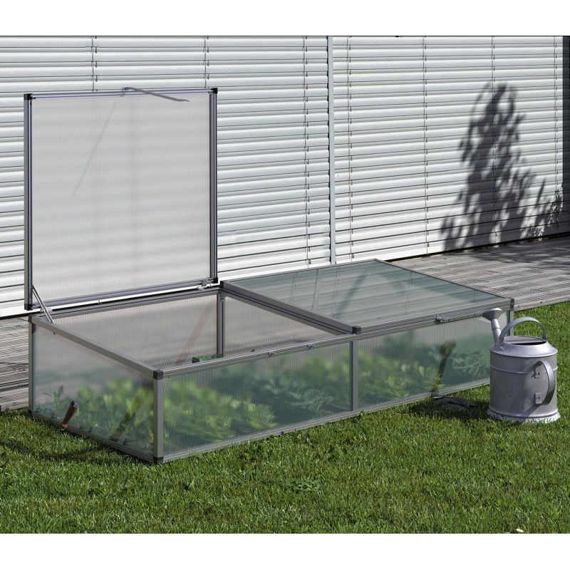Mini-serre 205x91cm en alu et polycarbonate de 6mm - KGT
