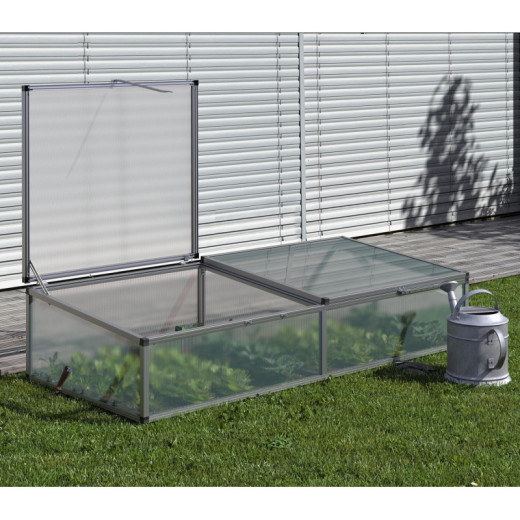 Mini-serre 205x91cm en alu et polycarbonate de 6mm - KGT