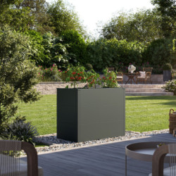 Potager Surélevé UrbanGrow M en Acier Galvanisé - Gris | KGT