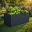 Potager Surélevé en acier Gris 149x74cm - UrbanGrow L - KGT