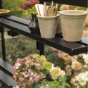 Étagère pliable en métal noir pour serre Orangerie 8,6m²