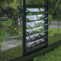 Louvre de ventilation alu noir pour serres de jardin Icon 6 et 8