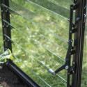 Louvre de ventilation alu noir pour serres de jardin Icon 6 et 8