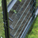 Louvre de ventilation alu noir pour serres de jardin Icon 6 et 8