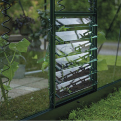 Louvre de ventilation alu vert pour serres de jardin Icon 6 et 8
