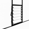 Louvre de ventilation alu noir pour serres de jardin Icon, Halls