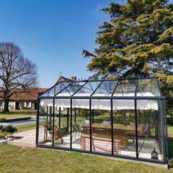 Kit d'ombrage pour serres en aluminium Supra avec largeur 830cm - Lams