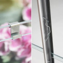 Serre Allium Venus 4,9m² en alu gris anthracite et verre trempé 3mm