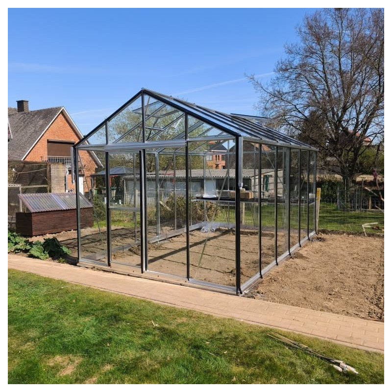 Serre Culti-luxx 13,5m² en Aluminium & Verre Trempé 4mm - Filclair