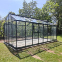 Serre Culti-luxx 13,5m² en Aluminium Vert & Verre Trempé - Filclair