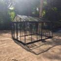 Serre Culti-luxx 13,5m² en Aluminium Noir & Verre Trempé - Filclair