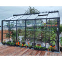 Serre Culti-luxx 13,5m² en Aluminium Noir & Verre Trempé - Filclair