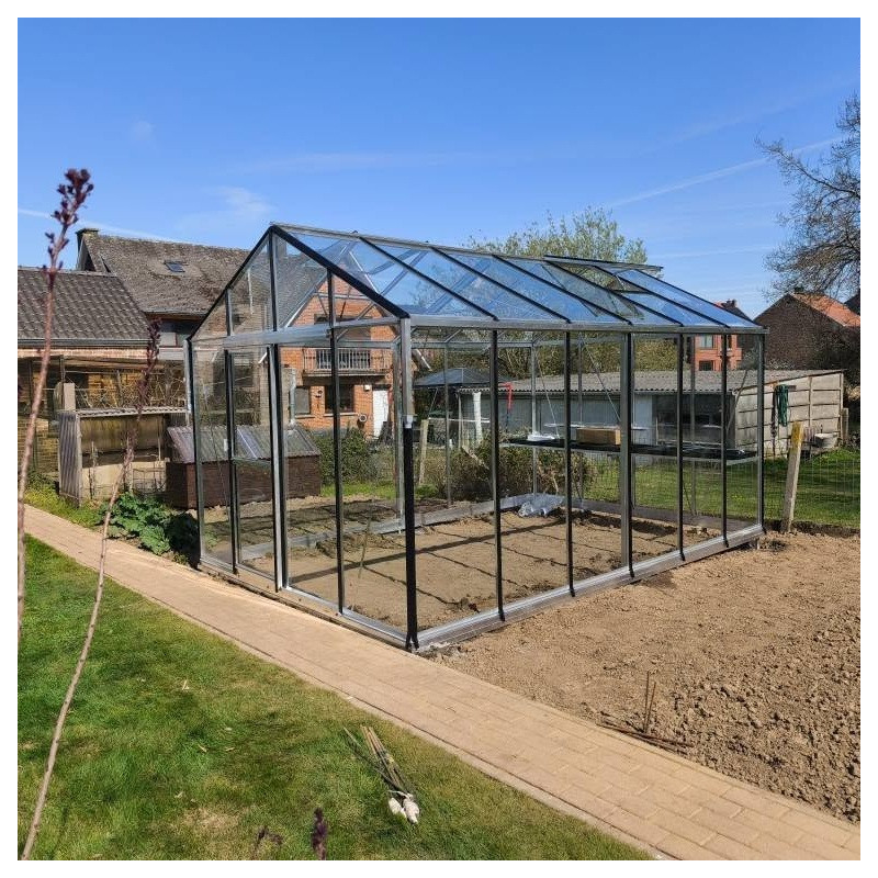 Serre Culti-luxx 18m² en Aluminium & Verre Trempé 4mm - Filclair