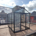 Serre Culti-luxx 6,75m² en aluminium noir - Filclair