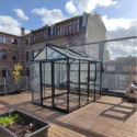 Serre Culti-luxx 6,75m² en aluminium noir - Filclair