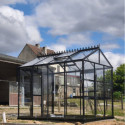 Serre Culti-luxx 6,75m² en aluminium noir - Filclair