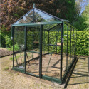 Serre Culti-luxx 8,44m² en Aluminium Vert & Verre Trempé - Filclair