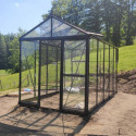 Serre Culti-luxx 8,44m² en aluminium noir et verre trempé - Filclair