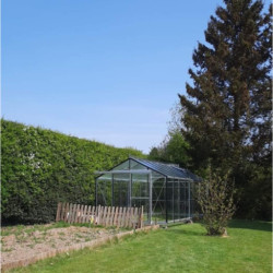 Serre Culti-luxx 13,5m² en aluminium & verre trempé - Filclair