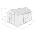 Serre Culti-luxx 13,5m² en Aluminium Vert & Verre Trempé - Filclair