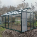 Serre Culti-luxx 13,5m² en Aluminium Vert & Verre Trempé - Filclair