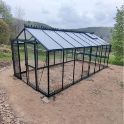 Serre Culti-luxx 18m² en Aluminium Vert & Verre Trempé - Filclair